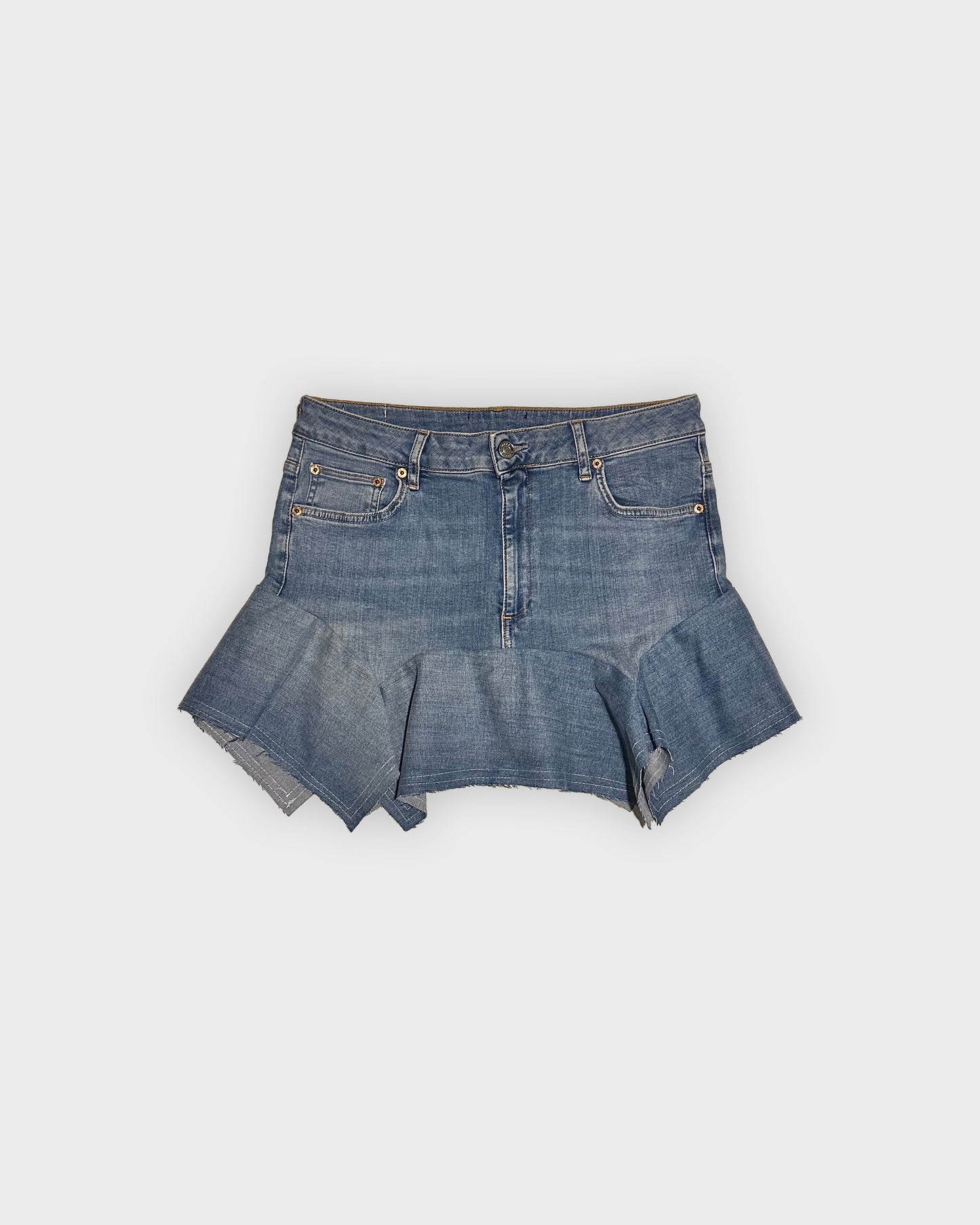 FLARED DENIM SKIRT