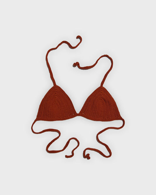 CROCHET BRA (BRICK)