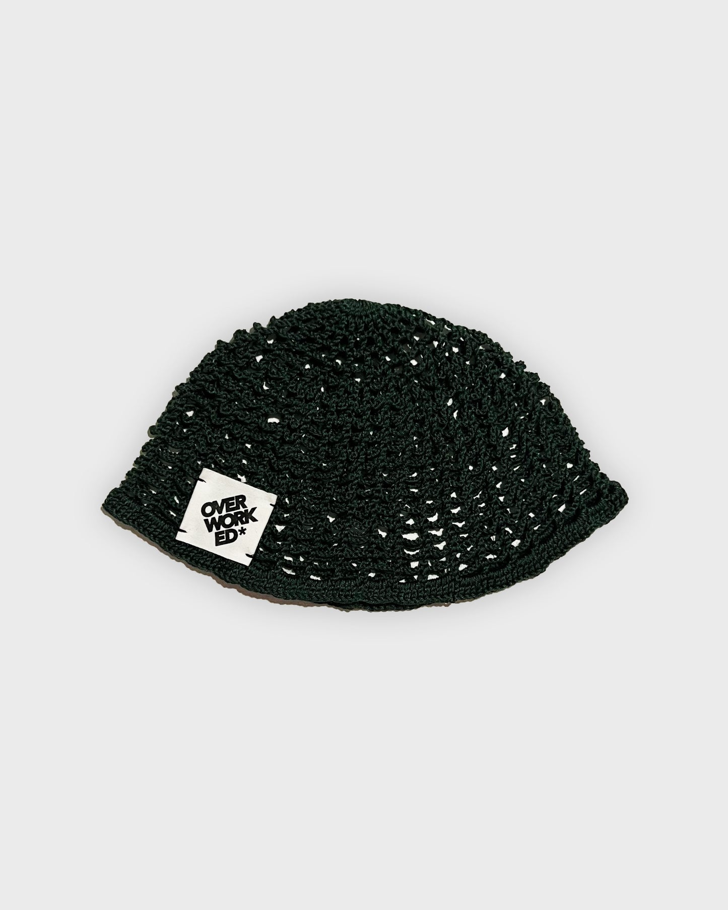 CROCHET COTTON BEANIE (BLACK)