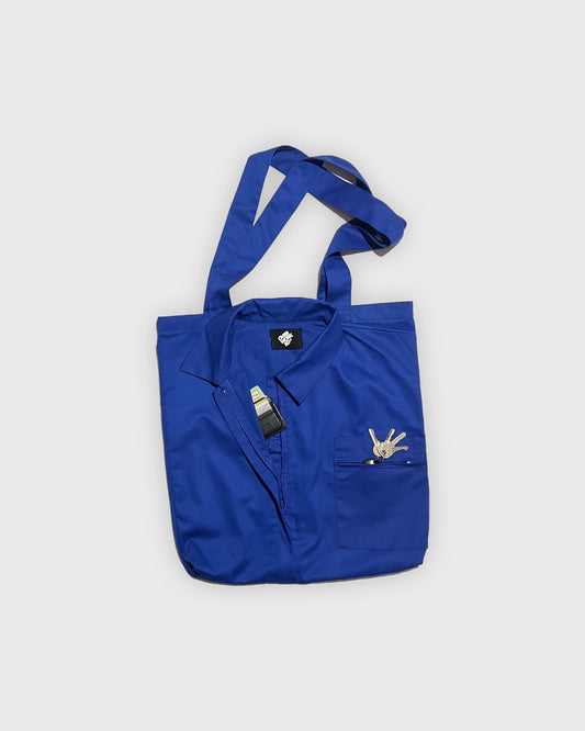 SHIRT TOTE (BLUE)